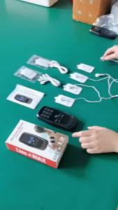 Máy Kích Thích Cơ EMS Kỹ Thuật Số TENS Máy Massage Toàn Thân Bằng Điện Châm Cứu Màu Đen Thiết Bị Giảm Béo Và Thư Giãn Có Nguồn Điện USB/Pin