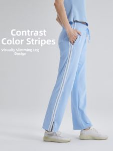 SALTUM | Spring Striped Color Block Drawstring Yoga & Running Pants