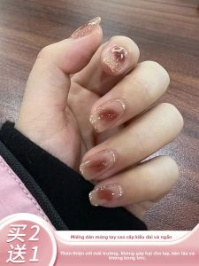MONLEYTA | Nhựa móng tay thủ công ngắn và dài hoàn thiện mới về mùa thu đông cao cấp nhãn hiệu MONLEYTA 138AD18 Cheek Blush Trang trí móng tay