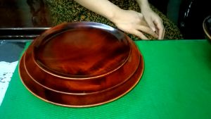 Dĩa gỗ đựng trái cây trưng bàn thờ-Nhiều cỡ