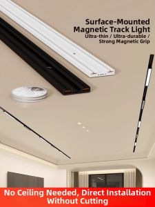 ZAGE | Ultra Thin Surface Mount Magnetic Track Light