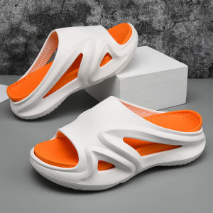 Outdoor Fashion Simple Soft Bottom Anti-Slip New Style Beach Casual Hollow Breathable Trendy Thong Slippers for Men