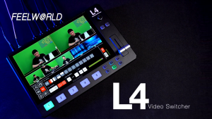 FEELWORLD L4 Multi-camera Video Mixer Switcher 10.1inch LCDTouch Screen HDMI and SDI Output Rugged and Durable Aluminium Housing