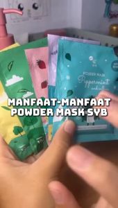 SYB POWDER MASK Masker Wajah Masker Bubuk With AHA Kemasan SACHET 10 Gram Face Mask BPOM