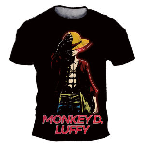 Bandai | Fashion Kid Anime One Piece Luffy T Shirt Boy Clothing Kids Boys Tshirt Children T-shirt Summer Short Sleeve Tops Tees