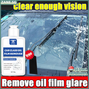 ✨𝗦𝗚 𝗦𝗧𝗢𝗖𝗞✨ Car glass oil film cleaner / Front windshield cleaner / Car window car glass maintenance / Car glass oil film remover 玻璃油膜清洁剂 汽车油膜去除剂