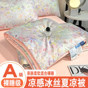 Bộ Chăn Bốn Món Bằng Lụa Băng Mùa Hè Nhẹ Có Thể Giặt Bằng Máy Chăn Điện Thoại Di Động Chăn Mùa Hè Bằng Sợi Tổng Hợp Chăn Mùa Hè