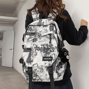 Trendy Graffiti Student Backpack