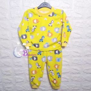 BOBOBAM BAJU TIDUR BAYI LUCU PIYAMA COWO SETELAN PAJAMA LAKI LAKI TRENDY