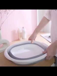 1pc Collapsible Foot Bath Basin For Soaking Feet Thickened PlasticBucket Ultifunction Collapsible Feet Soak Tub Foldable Laundry