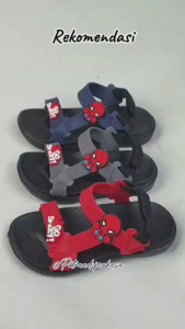 Sandal Slop Let Gunung Jelly Anak Spiderman Keren Import BL 101