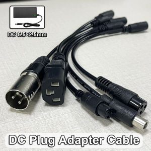 DC Plug Conversion Cable 5.5mm DC to XLR Aviation 8mm Connector Power Cable Adapter Universal Car Battery Charger Conversion