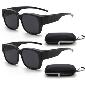 DUTRIEUX | Fashion Vintage Polarized Sunglasses Cover Myopia Glasses Portable Men Women Driving Eyewear