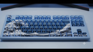 Keycap Sóng Thần Kanagawa | Xuyên Led Full Size 125 Nút | Chất Liệu PBT Profile Cherry | In Dyesub