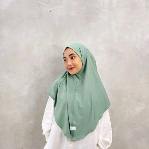 hijab bergo instan jersey premium
