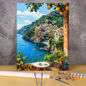 KAYOU | Bộ Tranh Tô Màu Theo Số Theo Phong Cách Seascape Tranh Vẽ Tự Làm Không Khung Tranh Tô Màu Cho Người Lớn Đồ Trang Trí Nhà Cửa Tranh Phong Cảnh Trừu Tượng Để Thư Giãn