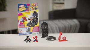 Marvel Stunt Squad Spider-Man vs. Venom Playset 1.5-Inch Super Hero Action Figures Marvel Toys for Kids Ages 4 and Up