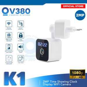 V380 K1 2MP Time Showing Clock Display WIFI Camera