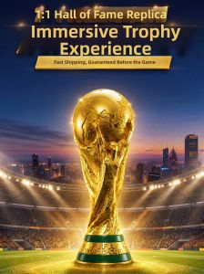MINGZHUO | 2026 Mexico Canada America World Cup Trophy 1:1 Replica Memorial