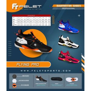 Sepatu Badminton Felet Flying Pro: Pilihan Terbaik untuk Olahraga Anda