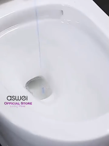 ASWEI A33MTS Sikat Kloset Silikon Kecil Slim dengan Tempat Tempel dinding