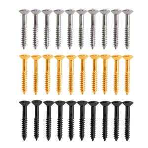 10Pcs Guitar Humbucker Pickup Rings Mounting Screws Replacement Stainless Steel Pickup Frame Surround Screws Enduring
