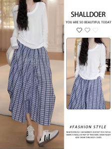 Shalldoer | Korean Design Long Sleeve Lace Trim Splice T-Shirt Womens Summer Thin Breathable Sun Protection Cover Up Top Round Neck