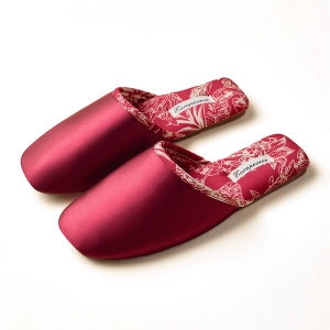 Dép Đi Trong Nhà Bằng Vải Satin Mùa Xuân Hè Cho Cặp Đôi Chú Rể Và Cô Dâu Đi Trong Nhà Thoải Mái Thoáng Khí Chống Trượt