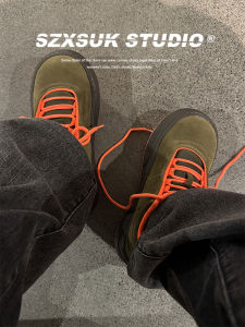 SZXSUK Mens Casual Bread Shoes American High Street Trend Thick Bottom Heightening Big Head Shoes Comfortable Sport Sneakers