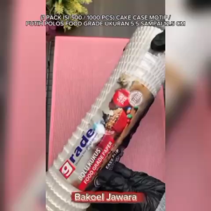 ( 1 PACK ) CAKE CASE MOTIF / PUTIH POLOS FOOD GRADE UKURAN 5.5 SAMPAI 12.5 CM 500 1000 PCS
