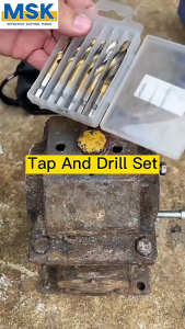 Handtap Set 6Pcs Hand Tap Mesin Drill & Tap Bor Set 6 Pcs Alat Drat Mata Bor Drat Mesin Set