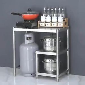 Gas Stove Rack: 304 Stainless Steel Kitchen Racks Organizer & Heavy Duty Kitchen Racks