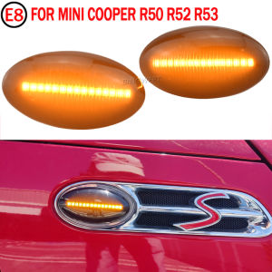 BINGWFPT Dynamic LED Side Marker Light For BMW MINI Cooper R50 R52 R53 2002 2003 2004 2005 2006-2008 Side Repeater Blinker Lamp