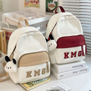 Contrast Color Small Bookbag Womens Minimalist Easiest for Match Backpack South Korea Ins Style Junior High School Girls High School Student Mini Backpack