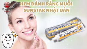 [LỐC 10 CÂY] KEM ĐÁNH RĂNG MUỐI SUNSTAR  NHẬT BẢN (TUÝP 170GR)