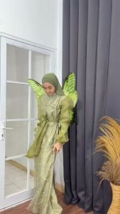 EMRAN BATIK BISA COD: Gamis Brokat Terbaru 2023 & Gamis Baju Kondangan Ratu