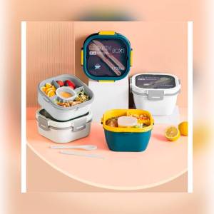 กล่องใส่อาหาร กล่องใส่อาหารกลางวัน กล่องข้าว ความจุ 1700ml 🎯 CH0773