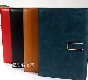 A5 PU Leather Business Notebook 100 Sheets Notepad With Magnetic Snap Buckle Office School Supplies