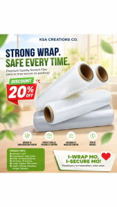 Multi-Purpose Clear Cling Wrap Roll 500mm x 300M Commercial Grade Heavy Duty Plastic Wrap for Food Storage Wrapping Packaging and Catering Services