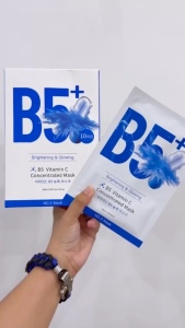 Hộp 10 Miếng Mặt Nạ Phục Hồi B5+ Vitamin C Concentrated Mask 28ml/Miếng Màu Xanh - Mặt Nạ Yuejiin Chính Hãng - Ann Unit