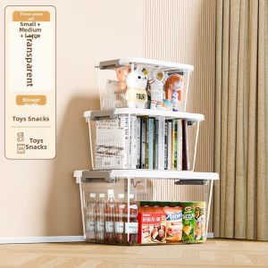JXinJie | Large Capacity Thickened Plastic Storage Box for Toys Clothes Snacks Books Miscellaneous