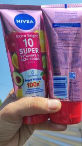 2 PCS Nivea Body Serum Super 10 Niacinamide /Super Vitamin Extra Bright 180ml