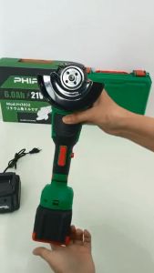 Máy mài Phipol 21V Li-ion dùng pin 15 cell 6.0Ah đường kính 100mm động cơ không chổi than - PH3052 (Tặng kèm đá cắt)