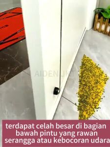 Penutup Lubang Bawah Pintu | Door Bottom Seal | Penghalang Debu Angin Serangga | Penutup Celah Anti Kecoa Model Silikon Karet