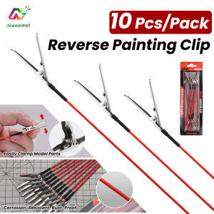 MSWZ MS130 Reverse Painting Clip 10Pcs Spray Metal Coloring Tool for Gundam Model Kit Building DIY Craft Painting Accessories