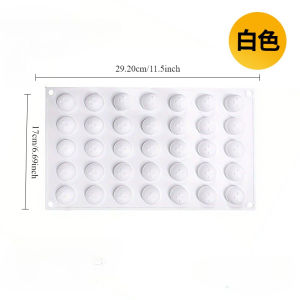 35-hole Lava Filling Silicone Mold 5g Mooncake Bread Chocolate Hawthorn Ball Round Mousse Cake Baking Tool
