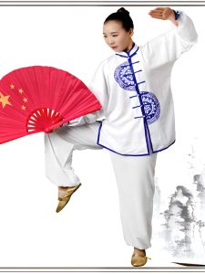 Double-Sided Plastic Tai Chi Fan: A Chinese Kung Fu Fan for Star Performance