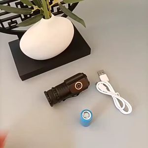 HP-01 Rechargeable LED flashlight for camping waterproof compact drop-proof small 5 modes