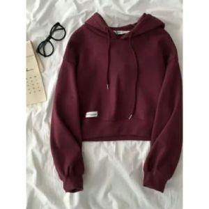 RAP COLLECTION: Sweater Hoodie Crop Korea Desain Basic & Bahan Nyaman