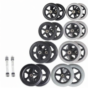 XIYUYANGGUANG | Swivel Wheelchair Front Wheels Pair With Bearings Solid